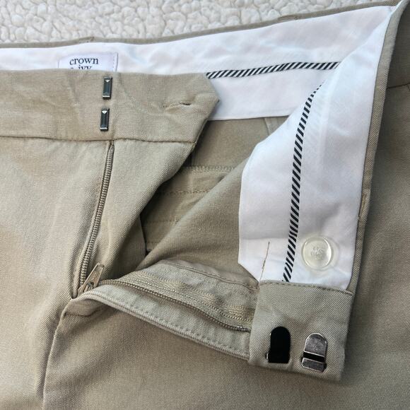 Crown & Ivy Cary Stretch Flat Front Khaki Ankle Pant 4 - Picture 5 of 12